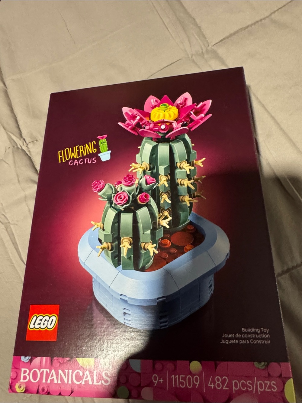 Lego Pink & Green Flowering Cactus Botanical Build Set